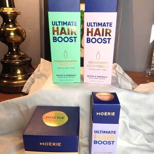 Moérie Strengthening Hair Growth Trio + Stimulating Scalp Serum NWT